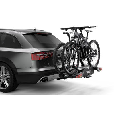 Porte-vélos d'attelage plate-forme THULE Easyfold XT 933 NOIR pour 2 vélos compatible vélos électriques